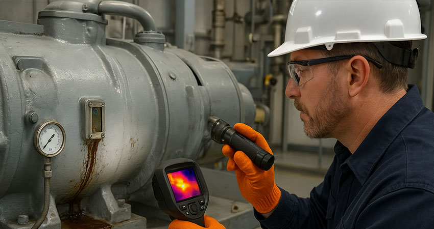 عواقب و خطرات نشتی روغن در کمپرسور اسکرو چیست؟