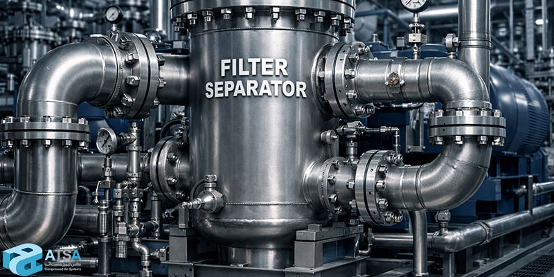 بررسی مشکلات رایج فیلتر سپراتور کمپرسور در صنایع مختلف