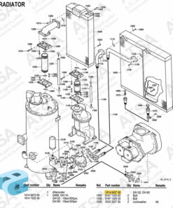 Alternative view of افتر کولر کمپرسور اطلس کوپکو 1614643700 | ATLAS COPCO AFTER COOLER