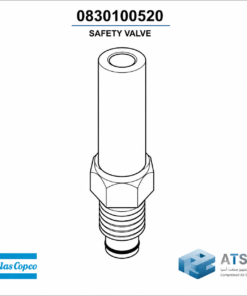 شیر اطمینان کمپرسور اطلس کوپکو 0830100520 | Safety Valve GA30-GA45 9.3 Bar